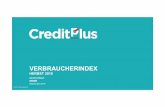 CP 180921 Verbraucherindex Herbst 2018 - creditplus.de · Indikator für das Konsumklima in der deutschen Bevölkerungbestimmen. Der Creditplus-Verbraucherindex führt im Herbst 2018
