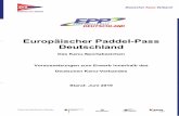 Europäischer Paddel-Pass Deutschland Deutschland/1_EPP... · Nachdem 2018 der EPP Deutschland das Kanu- -Sportabzeichen - um die Disziplin Touring erweitert wurde, konnte nun im