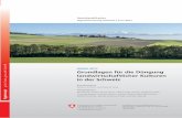 GRUD 2017 G rundlagen für die Düngung landwirtschaftlicher ... · GRUD 2017 G rundlagen für die Düngung landwirtschaftlicher Kulturen in der Schweiz Koordinatoren Walter Richner