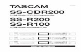 Benutzerhandbuch für Tascam SS-CDR200, SS-R200, SS-R100 · Wichtige Hinweise zu Ihrer Sicherheit TASCAM SS-CDR200/SS-R200/SS-R100 – Benutzerhandbuch 3 Vorsichtsmaßnahmen für