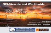 SCADA-wide and World-wide - · PDF fileSCADA-wide and World-wide Spreewindtage 2018, 7. November Mischparkregelung –Erfahrungen und Herausforderungen 1. Vorstellung SCADA International