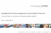 Strategisches Prozessmanagement @ Styria Media Group AG · Mostar Podgorica Belgrad 1 – Styria Media Group AG . PMO Seite | 4 4 Ein Überblick über das Produktportfolio 9 TAGESZEITUNGEN