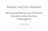 Refugee Law Clinic Hannover Das Asylverfahren aus Sicht ... · Sachverhalt – Part 1. Ein junges iranisches, gebürtig muslimisches, Ehepaar erscheint bei Ihnen zu Beratung. Es trägt