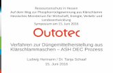 Verfahren zur Düngemittelherstellung aus Klärschlammaschen ... · 3 Juni 2016 ASH DEC Verfahren zur Düngemittelherstellung aus Klärschlammaschen, Ludwig Hermann - Dr. Tanja Schaaf
