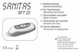 D Ohrthermometer Gebrauchsanleitung G Ear Thermometer SFT ... fileE-Mail: service@sanitas-online.de. 2 Bitte lesen Sie diese Gebrauchsanleitung aufmerksam durch, bewahren Sie sie für