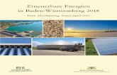 Erneuerbare Energien in Baden-Württemberg 2018 · Beitrag der erneuerbaren Energien auf 14,8% im Jahr 2018. Die Bruttostromerzeugung in Baden-Württemberg ist im Jahr 2018 gegenüber