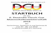 Startbuch DCCM-Markranstädt 2018 - tus-gerolsheim.com · 6.Deutsche Classic Cup Mannschaftsmeisterschaften 2018 in Markranstädt Grußwort Liebe Keglerinnen sowie Kegler, ich heiße
