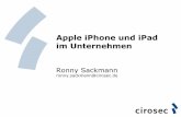 iPhone im Unternehmenseinsatz - nds.ruhr-uni-bochum.de · •Mobile Nutzung von PIM-Funktionen –Email, Kalender, Kontakte –Notizen, Aufgaben (ggf. Zusatz App) •Mobile Nutzung