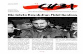 Die letzte Revolution Fidel Castros - decub.de · 4 Cuba Journal 2015 Cuba Journal 2015 5 Zur Lage Kuba ist wieder in den Schlagzeilen der Weltpresse. Mit Kuba könnte nach annähernd