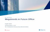 21. Juni 2018 Megatrends in Future Office · Megatrends in Future Office Brigitte Walter Vorstand Real I.S. AG. Stv. Vorsitzende ZIA Ausschuss Büroimmobilien. 21. Juni 2018