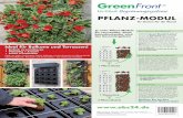 PFLANZ-MODUL - obs24.de · Topfgröße von 10 cm – einsetzen. Sogar Samen können direkt in das GreenFront ...