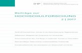 Beiträge zur Hochschulforschung 2/2017 - Aktuelle Ausgabe · of transactional leadership and negative effects of laissez-faire leadership could only be partially confirmed. Obviously,