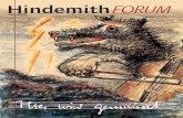 Hindemith- Hindemith-Forum 26/2012 3 Editorial Editorial £â€°ditorial Das Hindemith Forum wurde im Jahr