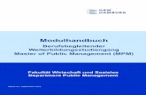 Modulhandbuch - haw-hamburg.de · INHALTSVERZEICHNIS I Modulübersicht 6 II Modulbeschreibungen 8 Modul 1: Theoretische Grundlagen und aktuelle Forschungs-themen im Public Management