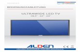 Bedienungsanleitung - alden-deutschland.com · inhalt 4 / 56 Ultrawide LeD t V ALDeN Deutschland GmbH 5.2.3 Manuelle sendersuche dVB-s2 _____ 27