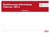 Einführungs-Workshop Februar 2013 - HHLR · Einführungs-Workshop Februar 2013 Kurs I: „Die ersten Schritte“ 27.02.2013 Hardware UCluster & ICluster Dr. Andreas Wolf