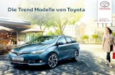 Die Trend Modelle von Toyota - TOYOTA Toolstools.toyota.ch/fileadmin/media/pdf/brochure/Trend_Broschuere_06_16_DE... · DIE TREND MODELLE VON TOYOTA. EXKLUSIV FÜR DIE SCHWEIZ. Die