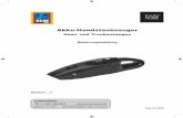 BA VC2015 sued PRINT - ALDI SÜD - Startseite · 2 Akku-Handstaubsauger DE KUNDENDIENST Modell: VC 2015 artikelnuMMer: 41585 iV/13/2015 DE 06831 4880 88 88 Einführung EINFÜHRUNG