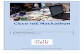 Cisco IoE Hackathon - it-bildungsnetz.de · 2 1. HINWEISE FÜR DIE TEILNEHMER REGELN FÜR DIE TEILNEHMER gut zuhören sich gegenseitig unterstützen wachsam sein positiv denken Vertrauen