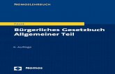 Faust Bürgerliches Gesetzbuch Allgemeiner · PDF fileNomos NomosLehrbuch Bürgerliches Gesetzbuch Allgemeiner Teil 4. Auflage Professor Dr. Florian Faust, Bucerius Law School, Hamburg