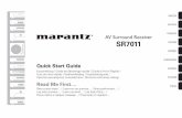 Quick Start Guide - Marantz DE · 1 Vielen Dank, dass Sie sich für einen AV-Empfänger von Marantz entschieden haben. In dieser Anleitung finden Sie schrittweise Anweisungen für