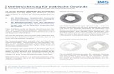 Verliersicherung für metrische Gewinde · Lösungen für die aktuellen Anforderungen der Maschinenrichtlinie Verliersicherung für metrische Gewinde IMS Verbindungstechnik GmbH &