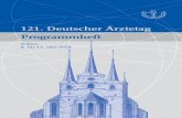 121. Deutscher Ärztetag - Programmheft · 121. Deutscher Ärztetag Programmheft Erfurt, 8. bis 11. Mai 2018 121. Deutscher Ärztetag in Erfurt, 8. bis 11. Mai 2018 Herausgegeben