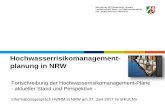 Hochwasserrisikomanagement- planung in NRW · 1. Zyklus: 2011 vorläufige Bewertung Karte NRW Liste der Risiko-Gewässer Insgesamt 448 Risikogewässer mit einer Länge von 6.060 km