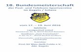 Ausrichter Post -SV Blau -Gelb Fulda e.V. · Bundesmeisterschaften 2016 PSV Blau-Gelb Fulda Abt. Kegeln Startplan Rommerz Fr. Rommerz Zeit Disziplin Bahn 1 Bahn 2 Bahn 3 Bahn 4 17:00