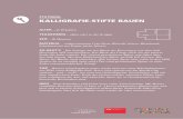 #TUTORIAL KALLIGRAFIE-STIFTE BAUEN - denkmal-europa.de BAUEN.pdf · aus Holz einen Kalligrafie-Stift. Dazu wird einfach nur der Metall-Clip Dazu wird einfach nur der Metall-Clip entfernt