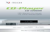 Anleitung CD-Player 1200M ger - produktinfo.conrad.com · 4 5 Sehr geehrte Kundin, sehr geehrter Kunde, vielen Dank, dass Sie sich für X4-TECH entschieden haben. Mit diesem Gerät