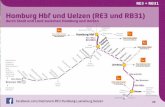 service Hamburg Hbf und Uelzen (RE3 und RB31) · 31 Hamburg – Lüneburg – Uelzen (RE3 + RB31) Hamburg – Lüneburg – Uelzen (RE3 + RB31) Montag – Freitag Montag – Freitag