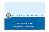 Referee Info 2019 - bayerischer-golfverband.de · PREMIUM-PARTNER Golf –ein Sport der Fairness, der ein hohes Maß an Aufrichtigkeit, Selbstkritik und Taktgefühl verlangt. Die