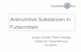 Antinutritive Substanzen in Futtermitteln - mobil.bfr.bund.de · PDF fileDefinition für Antinutritive Faktoren (ANF) ANF sind in Futtermitteln enthaltene Substanzen, die unabhängig