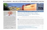 KLINIK AUGUSTINUM MÜNCHEN - augustinum-kliniken.de · ie Klinik Augustinum bietet die Vorsorgekolos-kopie als ambulante Untersuchung für alle Pati-enten unabhängig von der Krankenkasse