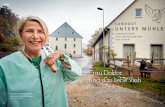Frau Doktor und das liebe Vieh - Landgut Untere Mühle Lust Reportage... · Älbler Frau Doktor und das liebe Vieh Andrea Metzger aus Straßberg ist eine Frau mit vielen Facetten: