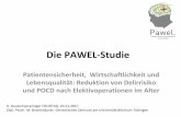 Die PAWEL-Studie - klinikum-stuttgart.de · Goettel und Steiner, Schweiz. Med. Forum 2013 Scores zur Vorhersage des Delirrisikos für eine Operation