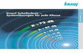 Knauf Schallschutz – Systemlösungen für jede Klasse · PDF file*53 dB Schallschutz nach DIN Das System W112 mit CW-Profil und der Schallschutz-platte Knauf Piano erfüllt die Anforderungen