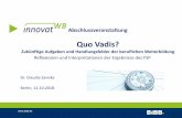 Quo Vadis? - bibb.de · Agenda: Reflexionen zu den Ergebnissen im FSP InnovatWB 1. Innovationen in der beruflichen Weiterbildung?! 2. Innovationsmatrix als Heuristik für soziale