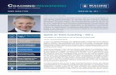 Coaching-Newsletter von Christopher Rauen · (Dipl.-Psych.) ist Business- und Gesundheits -Coach sowie Inhaberin der Berliner Unternehmensbe-ratung SMEO GmbH. Seit mehr als 20 Jahren