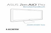 Benutzerhandbuch - dlsvr04.asus.com · ASUS Zen AiO Pro PC Frontseite. 14 ASUS All-in-One PC LCD-Bildschirm Das LCD Display besitzt ausgezeichnete Anzeigemerkmale für Fotos, Videos