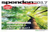 spenden magazin 2017 - dzi.de · Liebe Leserinnen, liebe Leser, vor zwei Jahren berichteten wir im Spen-denmagazin über den damals kurz bevor-stehenden Weltklimagipfel in Paris –
