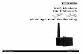 GSM Modem für ETAtouch Montage und Bedienung - tdch-de.documents.buderus.com/download/pdf/file/6720644194.pdf · GSM Modem 2011-08 3 Voraussetzungen Voraussetzungen Voraussetzungen
