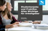 Studentenjobs und Praktika: Alles Wichtige für Arbeitgeber · Studentenjobs und Praktika: Alles Wichtige für Arbeitgeber André Fasel 18. Oktober 2018