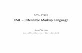 XML -- Extensible Markup Language - techfak.uni-bielefeld.dejoern/edu/xml/xmlpraxis/xml1-print.pdf · XML transformieren XML XML XSLT XSLT-Prozessor XSLT XSLT-Prozessor XML XML-Praxis