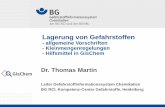 Dr. Thomas Martin - bgrci.de · Dr. Thomas Martin Kat. 3: nicht vormals Xn! TRGS 510 - Inhalt 1 Anwendungsbereich 2 Begriffsbestimmungen 3 Gefährdungsbeurteilung 4 Schutzmaßnahmen