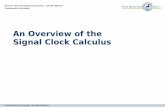 An Overview of the Signal Clock Calculus - Informatik · C kombinatorisches Prädikat (kein Zustand) Seminar über Programmiersprachen, Jennifer Möwert Fachbereich Informatik Fachbereich