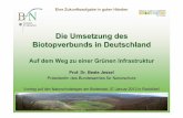 Die Umsetzung des Biotopverbunds in Deutschland · Eine Zukunftsaufgabein guten Händen Die Umsetzung des Biotopverbunds in Deutschland Auf dem Weg zu einer Grünen Infrastruktur