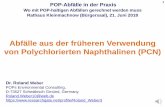 Abfälle aus der früheren Verwendung von Polychlorierten ... · 2 Chlorierte Naphthaline in der Stockholm Konvention Die PCN wurden im Mai 2015 als POP in der Stockholm Convention