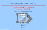 Merz Dental Prothetik Training · © Merz Dental GmbH, Germany 1 Teil 1 - Modellanalyse Totalprothetik in Funktion nach K.-H.Körholz Merz Dental Prothetik Training